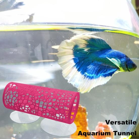 Туннель для петушка с присоской, полый спальный туннель для петушка, маленькая рыбка, креветки, игрушечный туннель для аквариума, украшения для аквариума, аксессуары для аквариума