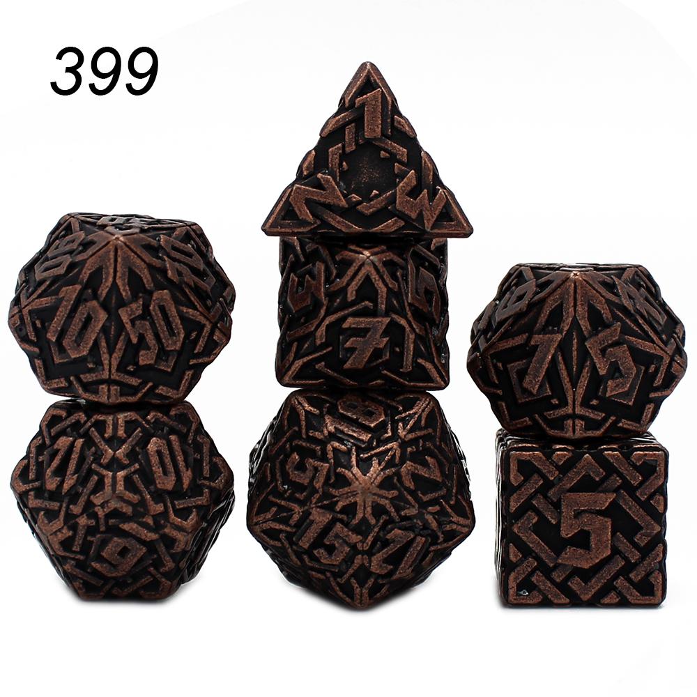 Solid Polyhedral Dice for Role Playing Game, Metal Dice, D & D, DND, Rpg, Rol, Pathfinder Board Game, New Style, 7Pcs, 2023