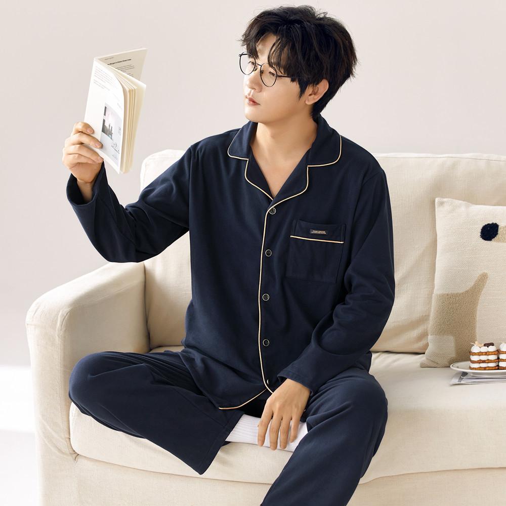 Thickened couple pajamas long-sleeved thick German velvet large-size home autumn and winter men's and women's warm loungewear suits can be worn