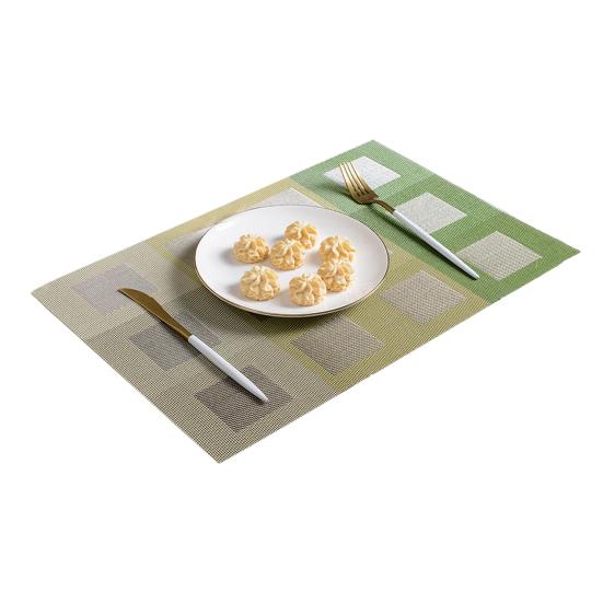 Тканый коврик под вестерн, ПВХ-подставка под стол в европейском стиле, утолщенный утепленный коврик под стол в скандинавском стиле для гостиниц, имитация льна