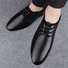 Нескользящая деловая обувь на шнуровке, универсальные туфли-оксфорды, натуральная кожа, мужские деловые туфли, дышащая мужская повседневная обувь