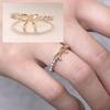 Simple Diamond Bow Ring Ring for Women