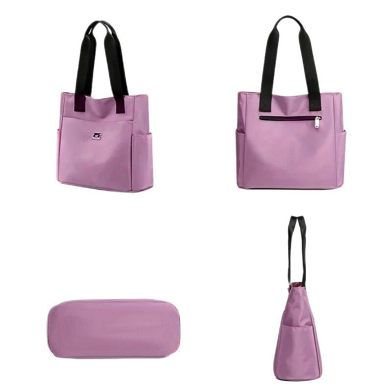 Прочная и легкая нейлоновая сумка-тоут идеально подходит для ежедневных поездок на работу.