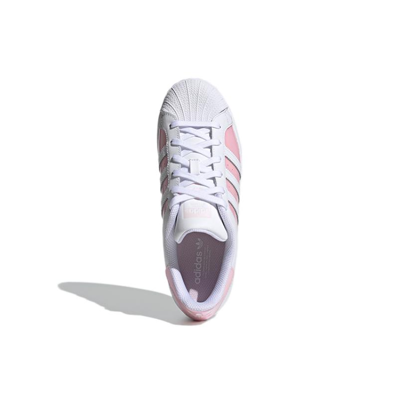 adidas Женские кроссовки Superstar Белые Прозрачные Розовые FX6042