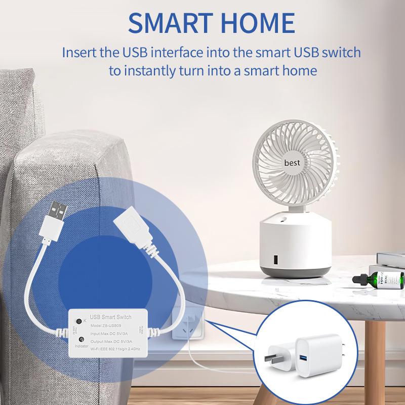 Tuya Smart Zigbee 3.0 USB 5V Switch with Alexa Voice Control & App Remote