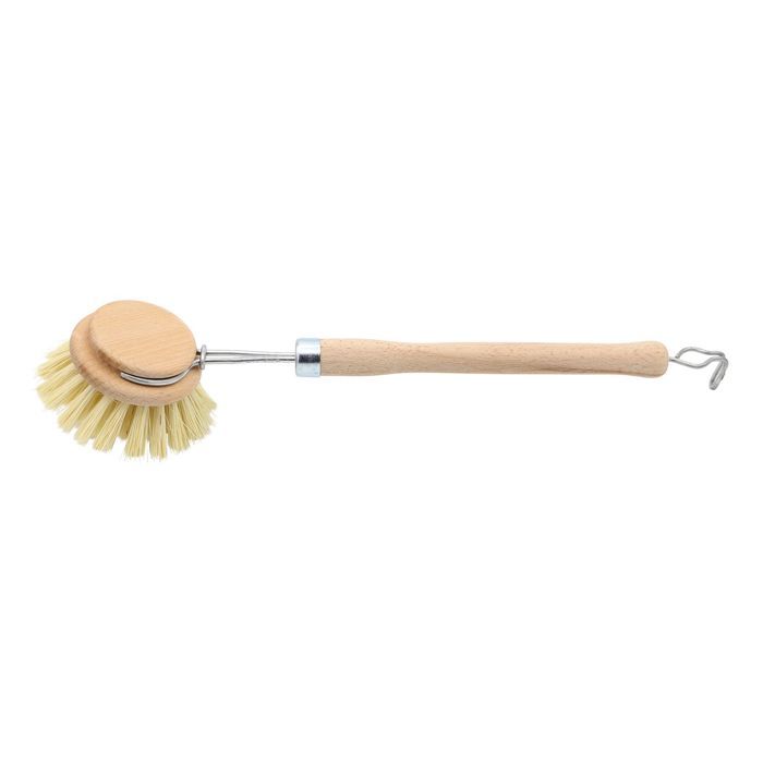 Brosse à vaisselle avec manche en bois