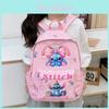 Мультяшный рюкзак Disney Stitch для малышей, большой вместимости, детская школьная сумка с дышащим дизайном