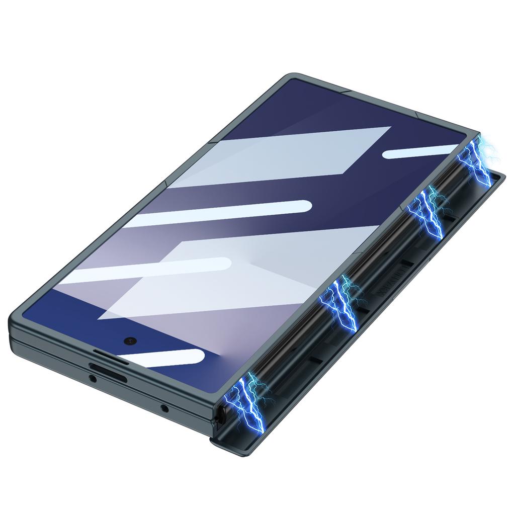 Пластиковый матовый чехол с магнитной петлей для Samsung Galaxy Z Fold 8 Ultra, тонкая защитная крышка со подставкой для внешнего экрана, чехол для Galaxy Z Fold7