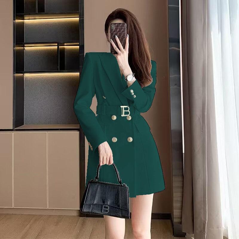 Women's French Style Double-breasted Suit for Spring and Autumn