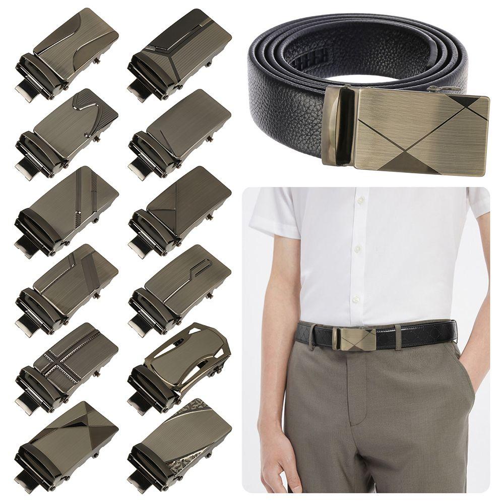 Automatic Buckle Adjustable Leisure Belt Head Men's Belt Head Belt Buckle Business Accessories
