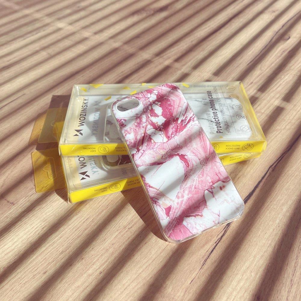 Wozinsky Marble Gel Case Marble Cover For Samsung Galaxy A02S Eu White