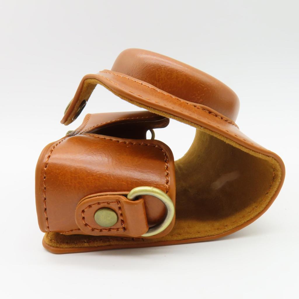 Чехол для цифровой камеры из синтетической кожи Совместим с Canon PowerShot SX740 HS SX730 Powershot SX740HS SX730HS Защита при хранении Крышка объектива Плечо