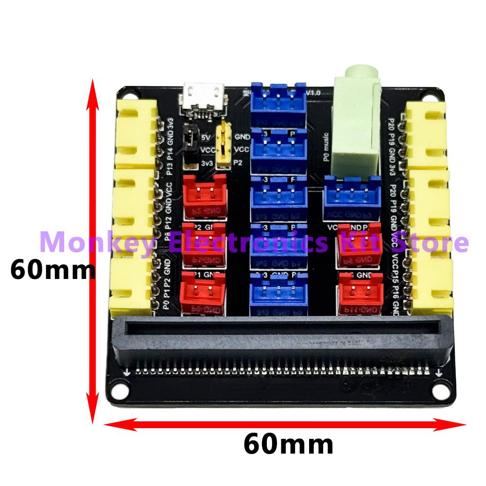 1PCS Micro:bit Expansion plate V1.0 , V2.0 , V3.0 suitable for micro:bit go NRF5182 Development board Python connector