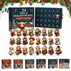 Kids Christmas Gift 24 Days of 3D Highland Cow Advent Calendar, Cute Farm Surprise Gifts Cattle Countdown Calendar with Mini Figurines Collectibles