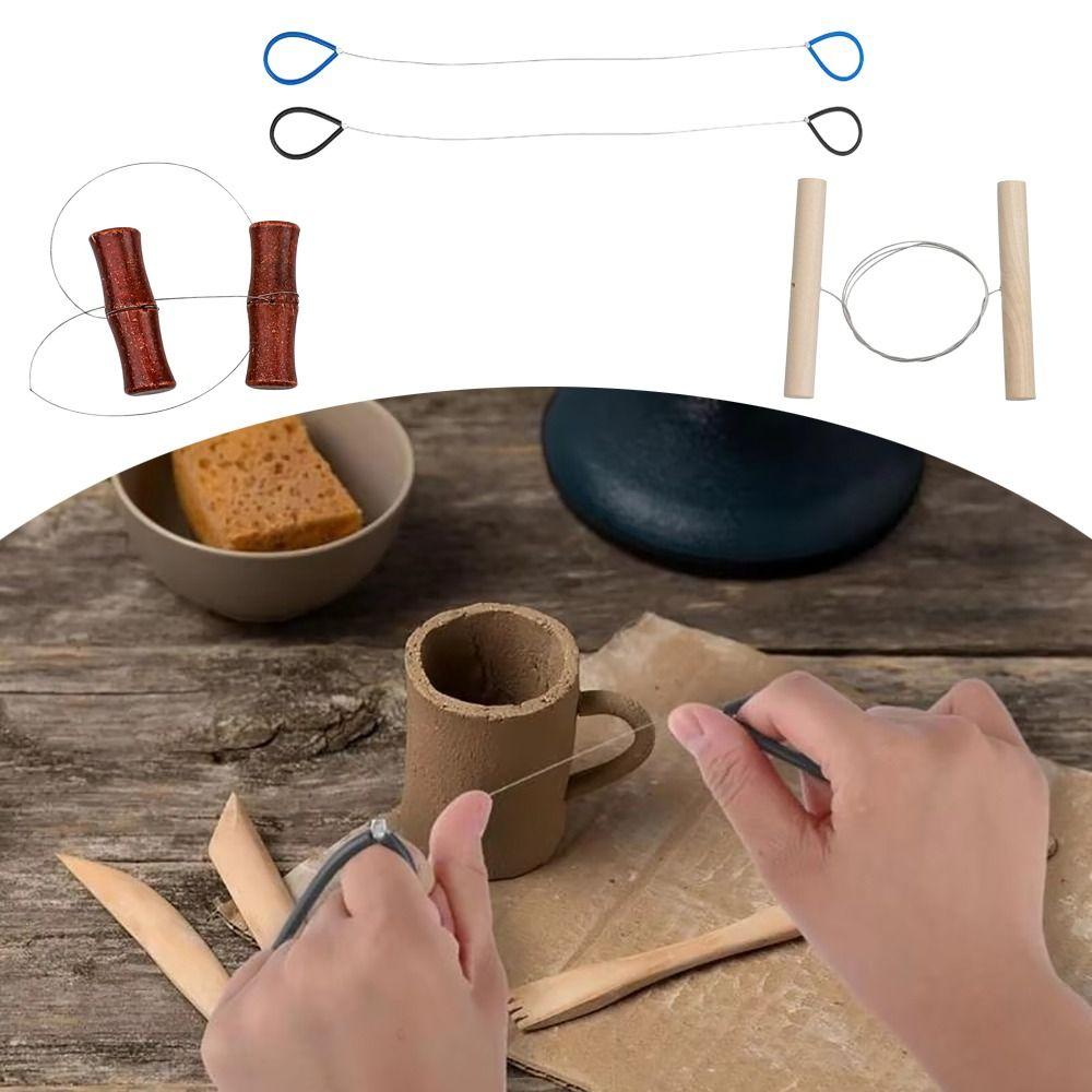 Гончарное дело Сделай сам Керамика Стальная проволока Волочение проволоки Резак для глины Глиняная скульптура Линия для резки глины