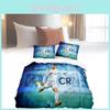 Football 3d Star Bedding Set Quilt Duvet Cover Pillowcase Single Double Uk Gift