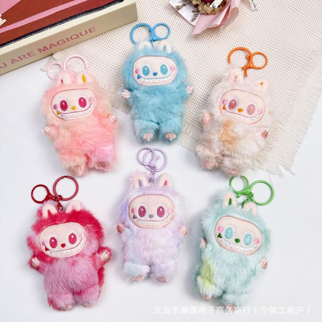 Squeaky POP MART Plush Doll 3rd Generation Pendant Doll Keychain Girl Cartoon