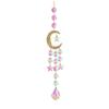 1pc, Crystal Wind Chime Suncatcher, Home Bedroom Balcony Sun and Moon Prism Decorative Pendant Home Decorative Pendant