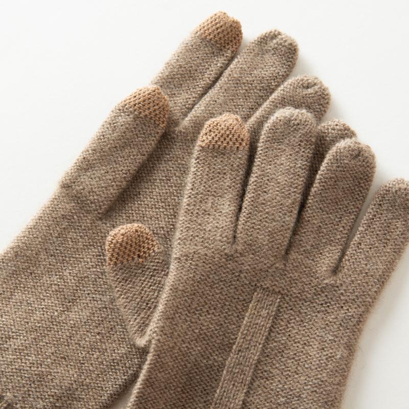 Women's cashmere gloves, Qinghe cashmere, 100% cashmere, autumn and winter gloves, warm, fashionable,