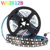 RGBIC Умная светодиодная лента WS2812B WS2812 5050 Индивидуально адресуемая IC 30/60/144Пикселей/Светодиодов/м Свет DC5V Черный IP30/67 Водонепроницаемая