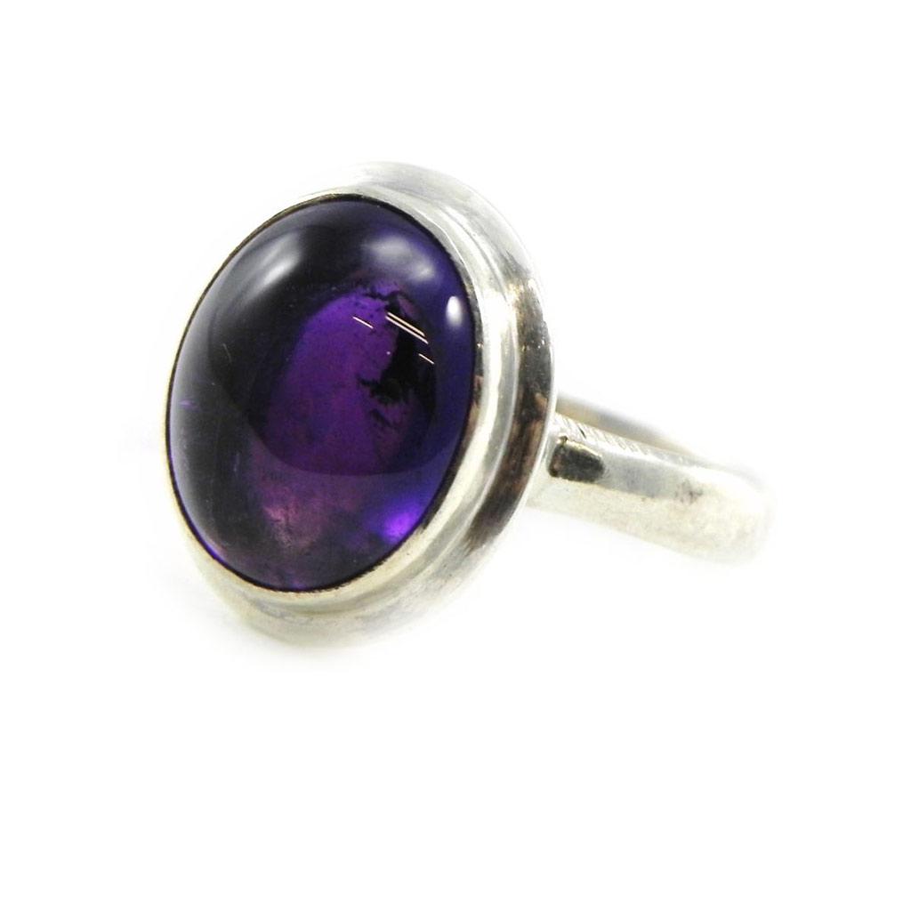 Серебряное кольцо с аметистом 'Heaven'
