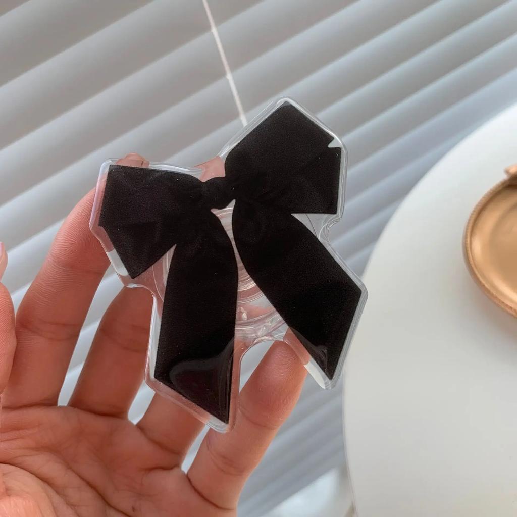 Милая девушка бант подушка безопасности подставка для iPhone Android мобильные телефоны настольный просмотр ленивый кронштейн телефон чехол украшение