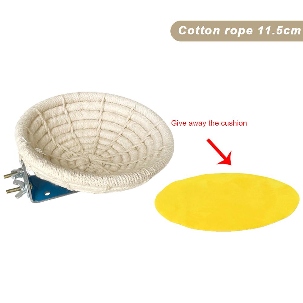 Гнездо для птиц из хлопковой веревки ручной работы, Голубятня, Гнездо, Клетка для птиц, Уличное декоративное плетеное подвесное гнездо для попугая