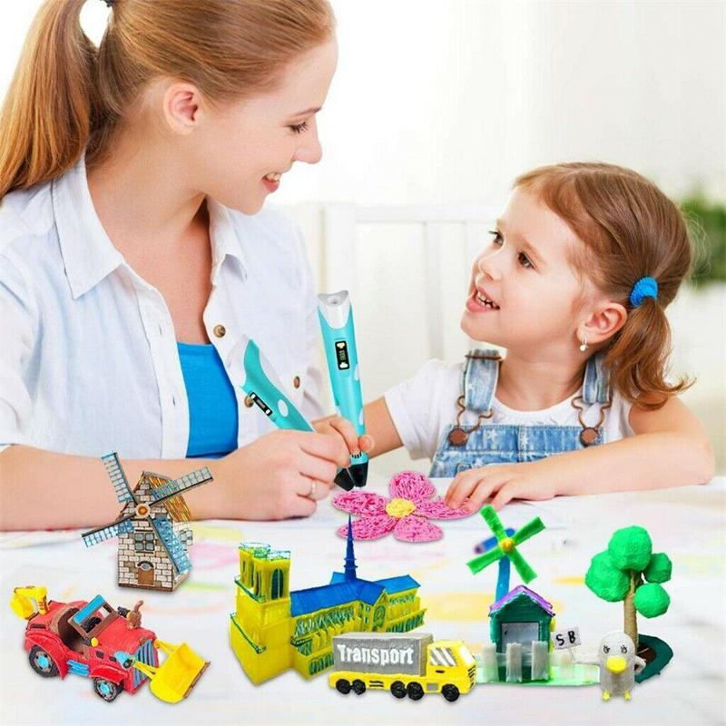 Ручка для 3D-печати с 1/5 цветами 3D-ручки для рисования с нитью ABS PLA 1,75 мм