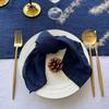 Set of 50 Gauze Cloth Napkins 40x40cm Sewn Edge 100% Cotton Fabric Crepe For Dinner Home Party Wedding Napkins Event Designing