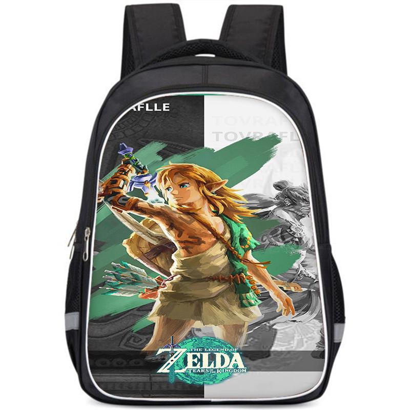 Просторный рюкзак в стиле Zelda для детей Легкий и эргономичный школьный рюкзак