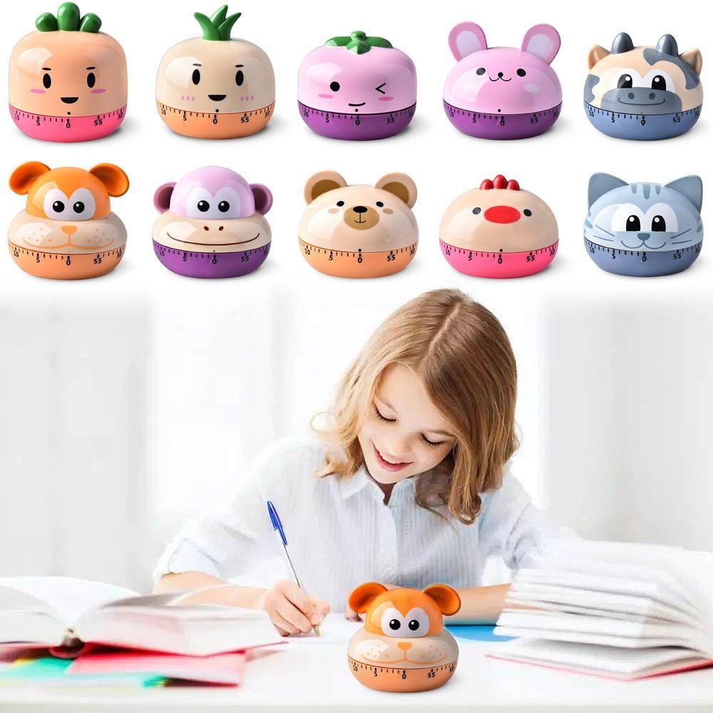 Student Learning Time Cute Kitchen Food Timer Mechanical Timer Manual Timer Digital Cooking Timer