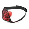 Red Black Lace Mask Silicone Ball Gag Mouth Restraints Kink Fetish Gags