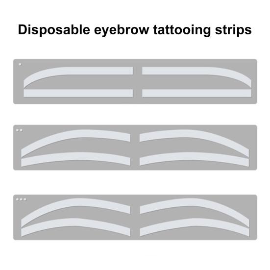 1 Set Eyebrow Stencil Sticker 3 Styles Disposable Brow Shaping Mapping Guide Card Eyebrow Airbrush Tattoo Auxiliary Template Tinting Sticker