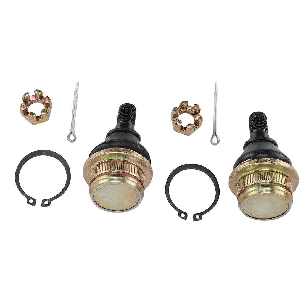 2 шт. Нижние шаровые опоры 59266 1080 Комплект шаровых опор из легированной стали и резины со шлицевыми гайками и шплинтами Замена для KAF400