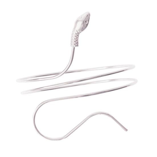 Металлический браслет на руку, спиральный браслет в виде змеи, регулируемый открытый браслет-манжета для женщин, девушек, жен, дочерей