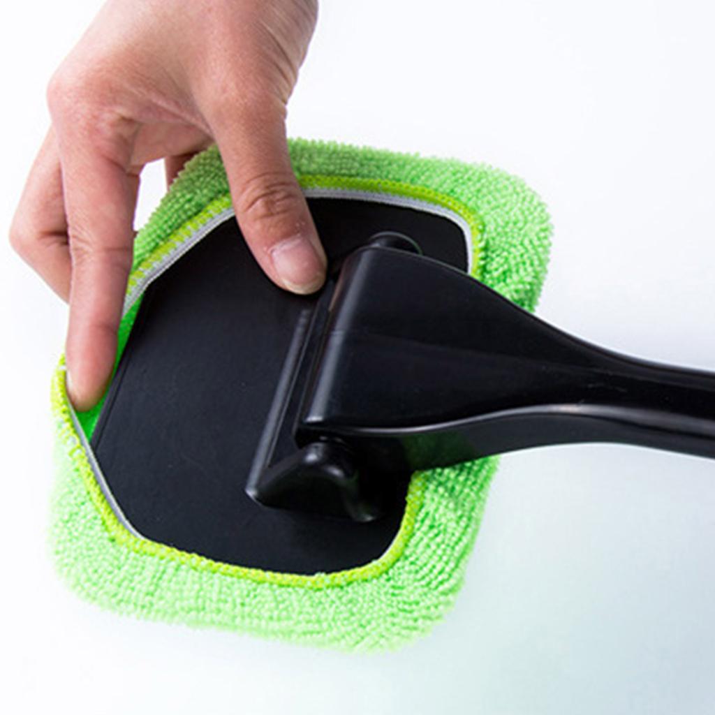 Car Window Cleaner Brush Kit Windshield Cleaning Wash Tool Inside Interior Auto Glass Wiper with Long Handle