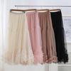 Юбка-бюстье Swing Design Sense of Net Yarn, новая тонкая пышная юбка с высокой талией, драпированная юбка-бюстье Sense of Temperament