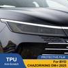 Защитная пленка для фар автомобиля Smoke Black, вырезанная по форме, для BYD CHAZOR/KING DM-I 2026, TPU PPF, устойчивая к царапинам, Автомобильная виниловая пленка