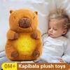 Capybara Breathing Stuffed Animal Soothing Heartbeat Snuggle Animal Breathing Otter Sleep Buddy With Music And Light For Toddler