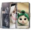 Модный расписной узорный чехол-книжка с ремешком для iPhone Samsung Huawei Honor Xiaomi Redmi OPPO Realme Moto Asus