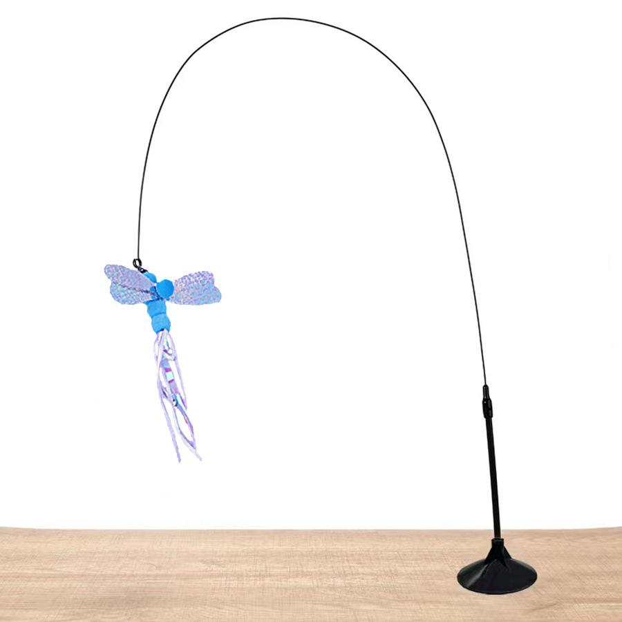 1 шт. Дразнилка для кошек, интерактивная игрушка, наполнитель с искусственным пером и колокольчиком, сменный продукт для ловли, подходит для кошачьих упражнений