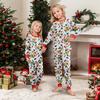 Christmas Print Cute Family Set Pajamas, Home Clothes, Family Set Long Sleeve Top Pants Set