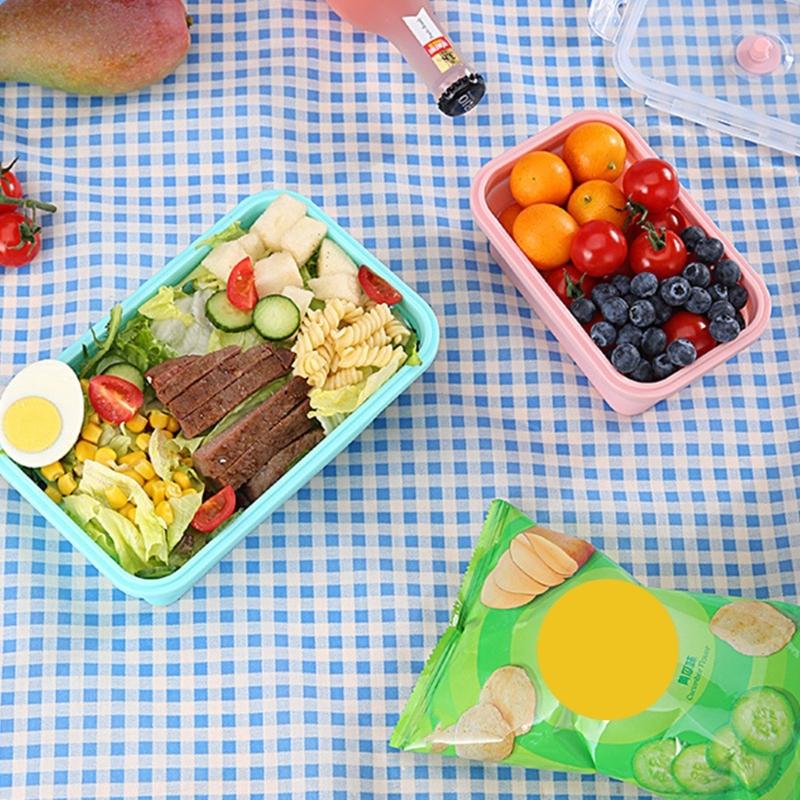 Эффективные силиконовые ланч-боксы, можно мыть в посудомоечной машине, маленькие контейнеры для хранения, идеально подходят для кемпинга