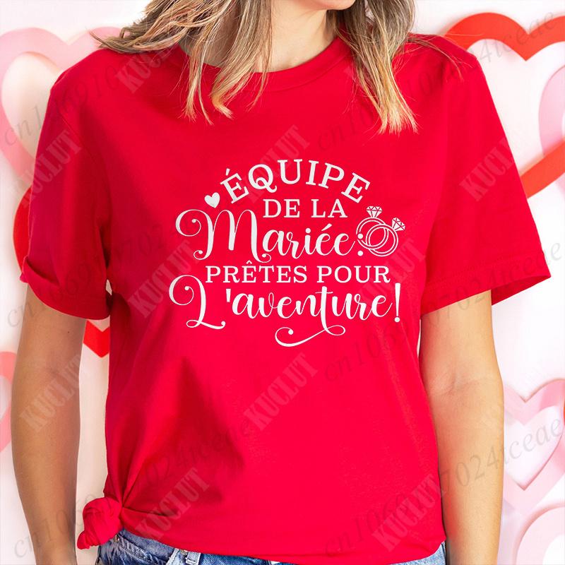 Юмор Французская футболка для девичника Футболки для прощания с одиночеством для девушек Командные футболки для девичника Футболка будущей невесты Смешные топы для свадебного душа