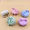 Beige Silicone Scalp Exfoliator, Shampoo Brush & Hair Scalp Massager for Dandruff Removal & Scalp Care