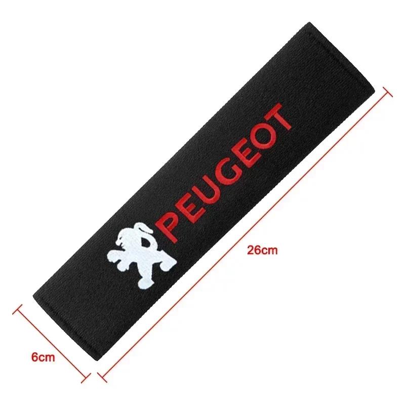 2026 Hot Car Sticker Car Seat Belt Cotton Safety Belt Shoulder Protector Cover Car Accessories For Peugeot 508 2008 5008 206 307