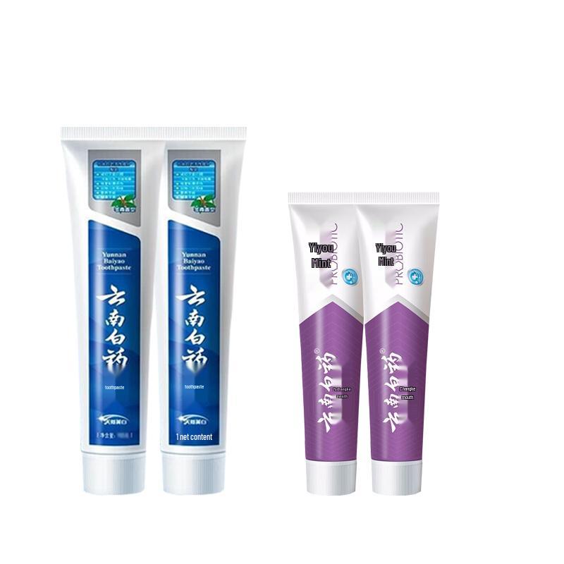 Зубная паста Yunnan Baiyao с wintergreen и мятой, 4 шт.