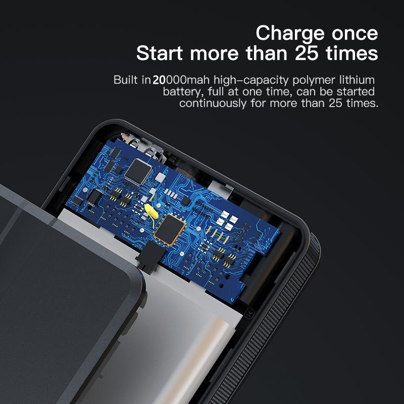 ZapZone автомобильный пусковой аккумулятор 20000 мАч портативный внешний аккумулятор 12 В 600 А автомобильный аварийный усилитель аккумулятора для 5.0 л автомобильного стартера