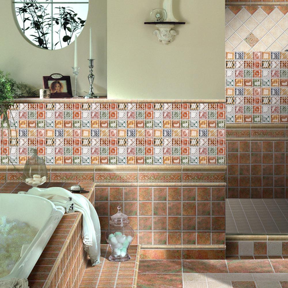 10 шт. Водонепроницаемые самоклеящиеся обои Самоклеящиеся наклейки на стены Кухня