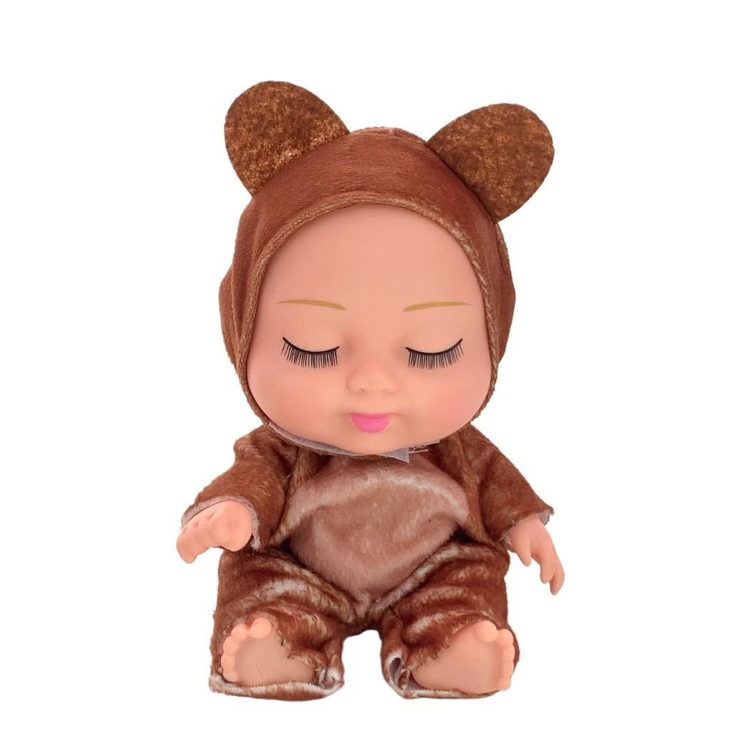 Очаровательная 8-дюймовая Спящая BJD Реалистичная Кукла Реборн Игрушка с Плюшевыми Нарядами Животных